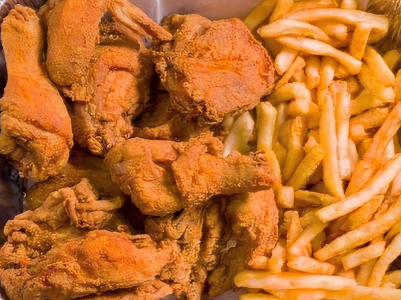 5pc Fried Chicken (dark meat) with Fries